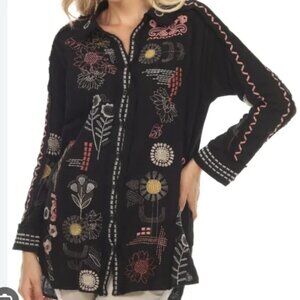 Biya Johnny Was Zara Cotton Gauze Tunic Top